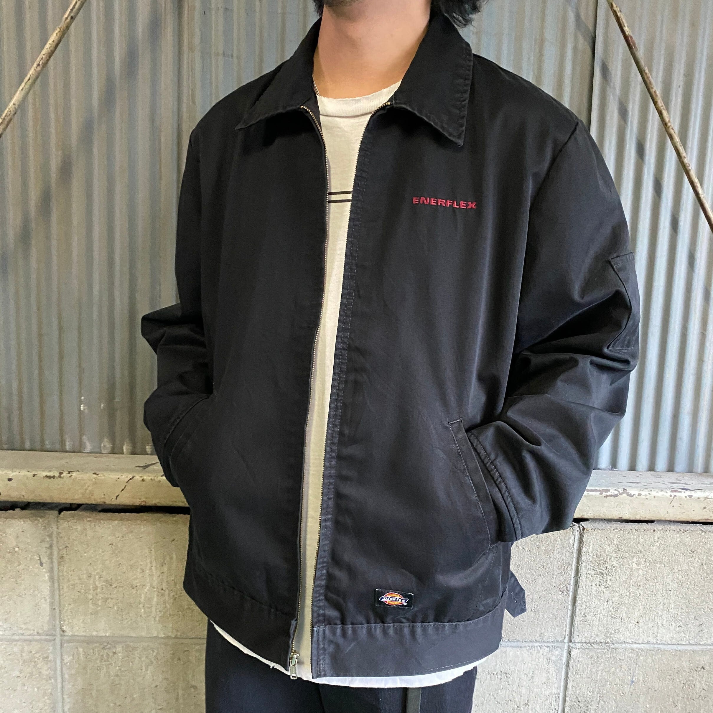 Dickies ディッキーズ 企業ロゴ刺繍 ワークジャケット メンズXL相当 
