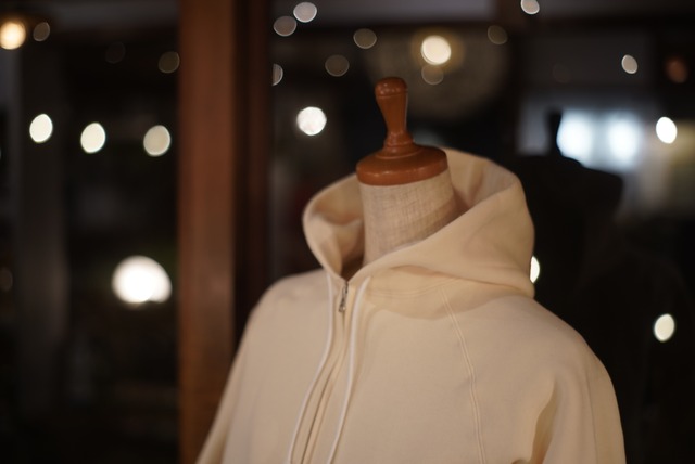 atelier naruse   cotton hooded sweat-shirt