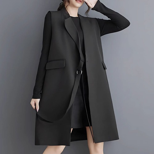 Modified sleeveless suit vest C0900
