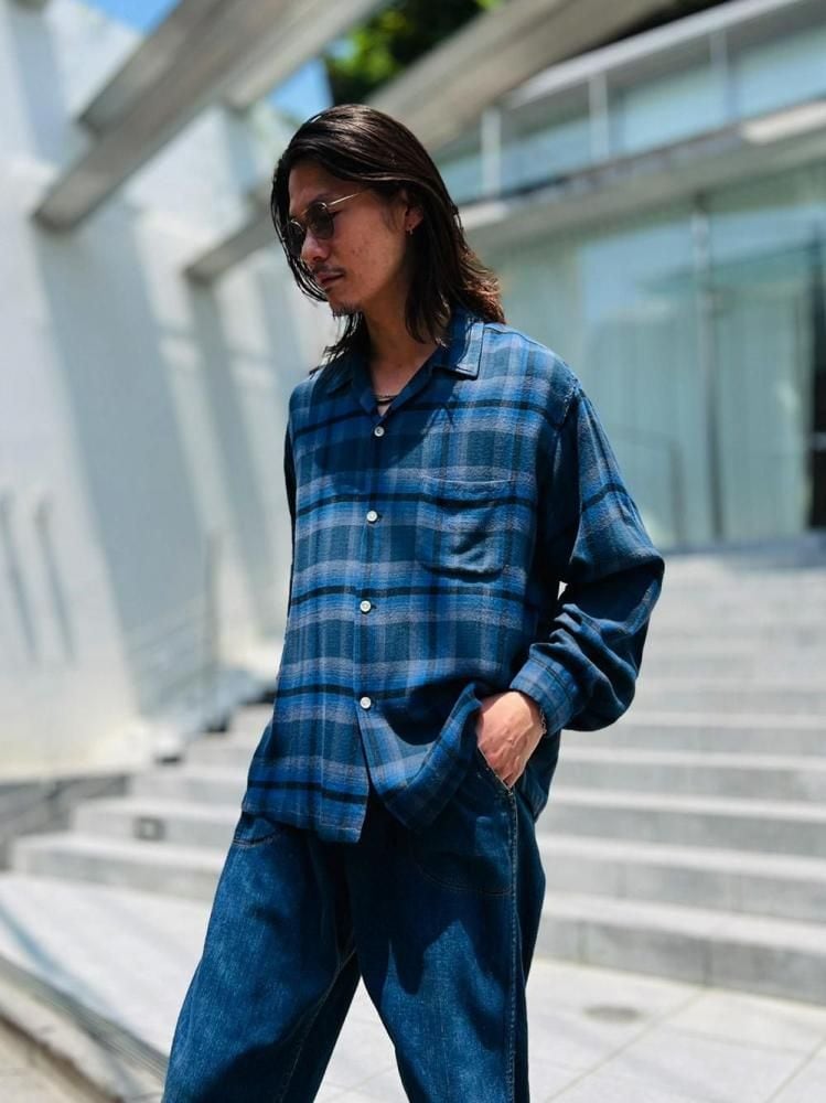 FRUIT OF THE LOOM】Vintage Open Collar Rayon Shirt【1960s-】 | beruf