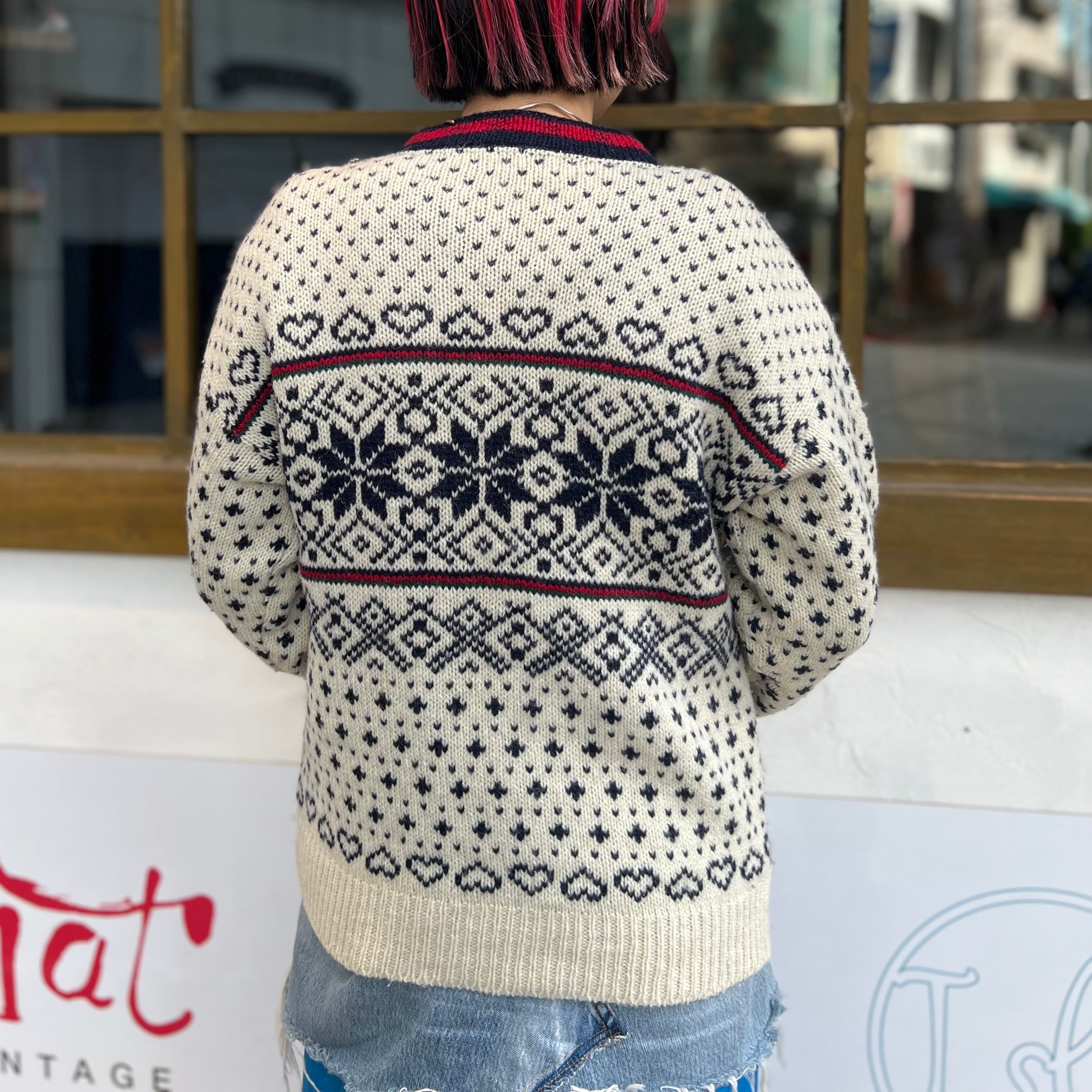 90s L.L.Bean エルエルビーン ノルディックウールニット フェアアイル