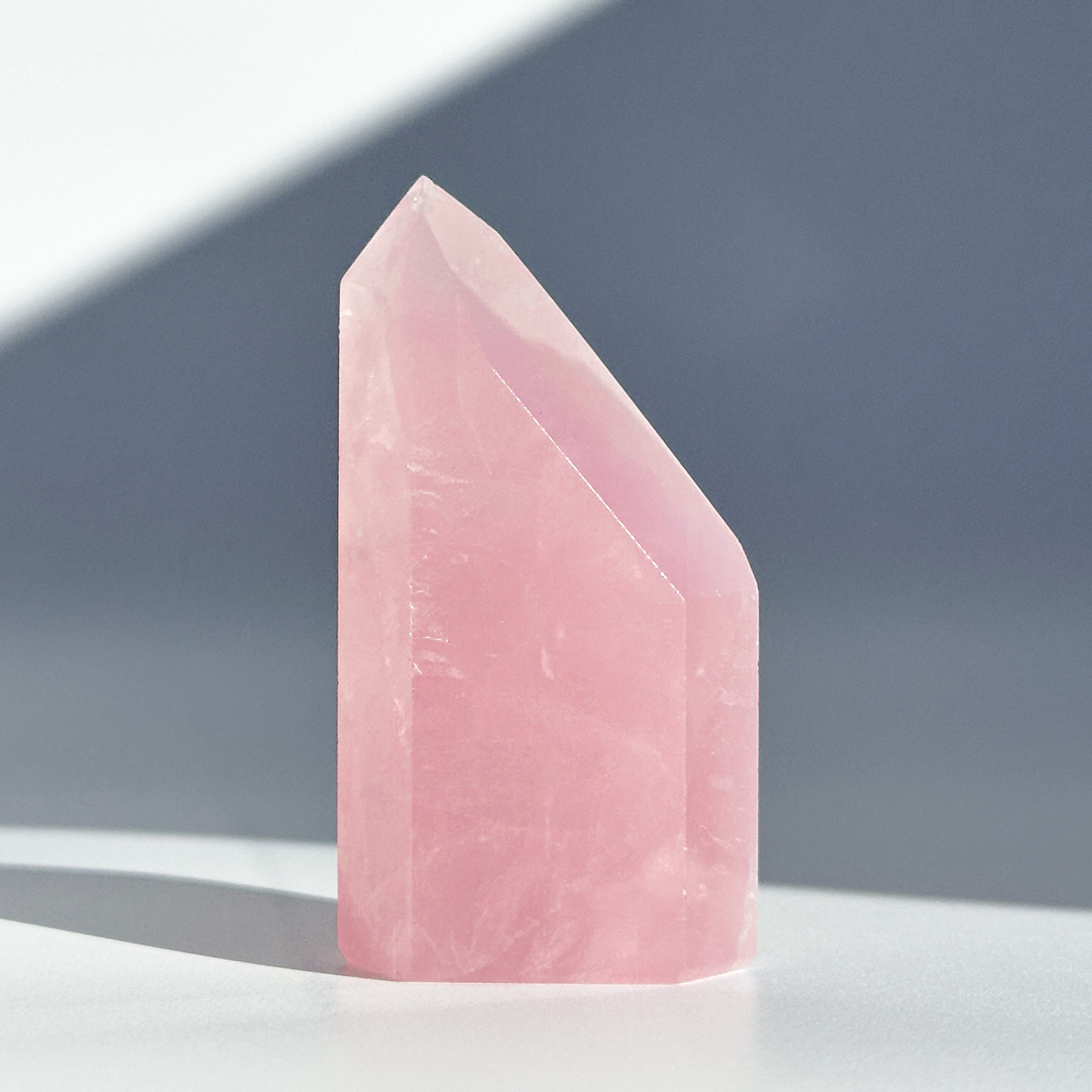 ローズクオーツたん！綺麗！ ブラジル産ローズクォーツ タンブル2個セット