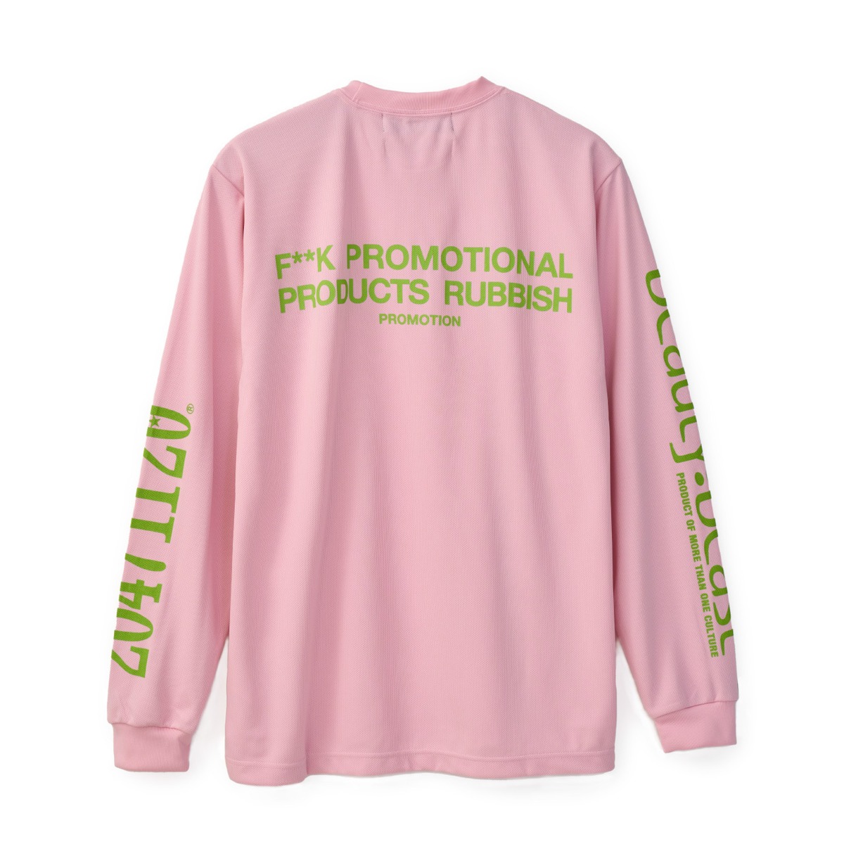 20471120 COLLABORATION L/S TEE _2 (PINK×GREEN） | beauty:beast 