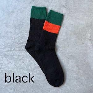 FAKUI / BI-COLOR WOOL SOCKS FK-143