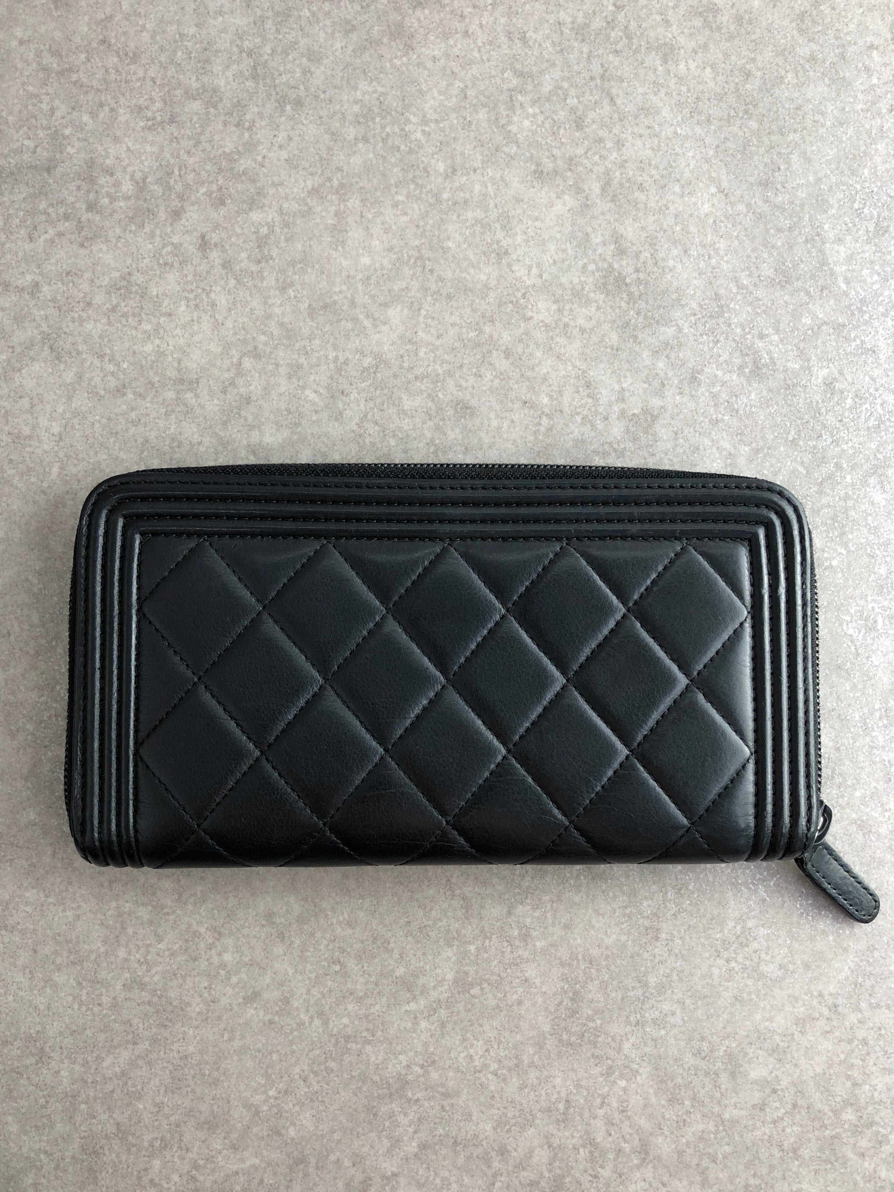CHANEL シャネル 財布 ブラック ココマーク レザー 長財布 vintage