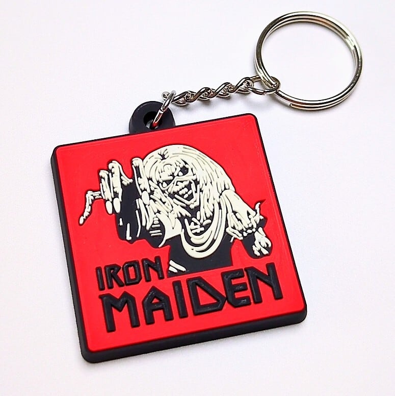 ♧ 送料無料！ ★ラバーキーホルダー★〘5137〙 【アイアンメイデン（ IRON MAIDEN）】 〚アメリカン雑貨 アメトイ〛