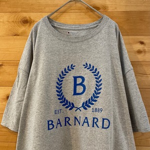 【champion】カレッジ バーナード大学 Tシャツ ロゴ プリント BARNARD 2XL ビッグサイズ US古着