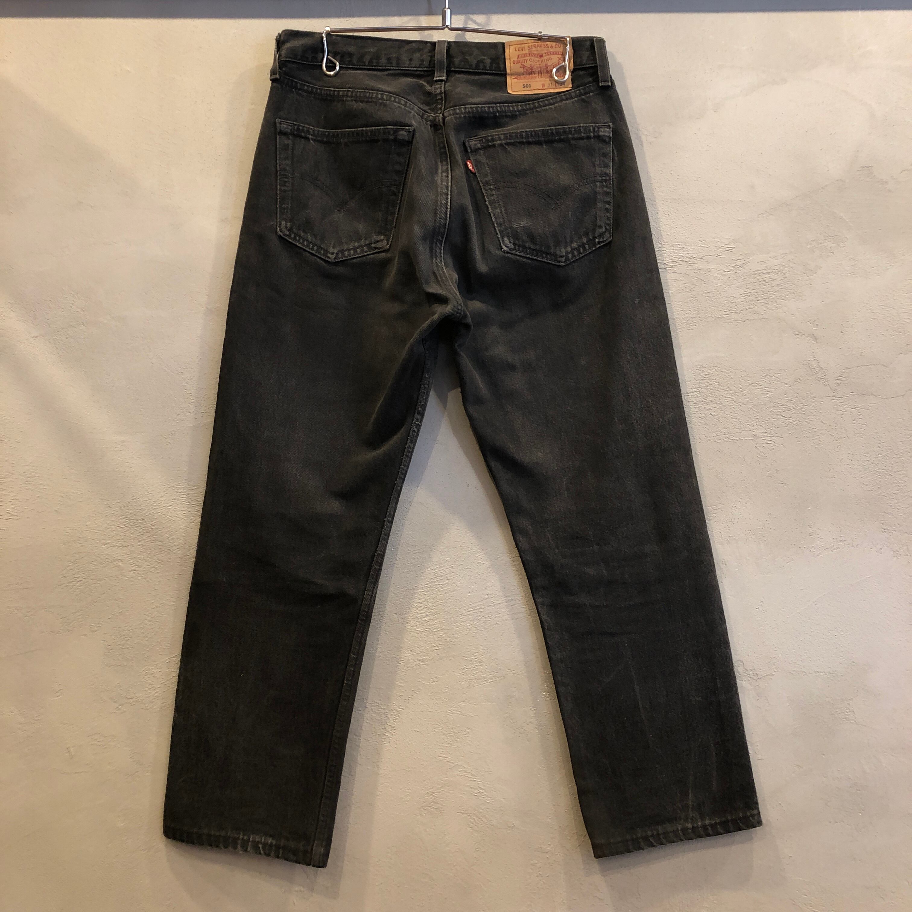 ⊕LEVI'S 501 後染め BLACK DENIM PANT USA | safarionline