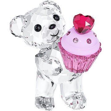 スワロフスキー Krisベア ピンクカップケーキ スワロフスキー 「クリスベア ピンクのカップケーキ」（Kris Bear Pink