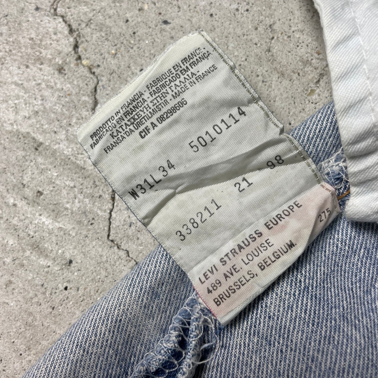 90年代 フランス製 Levi's ユーロリーバイス 501 ストレート デニム