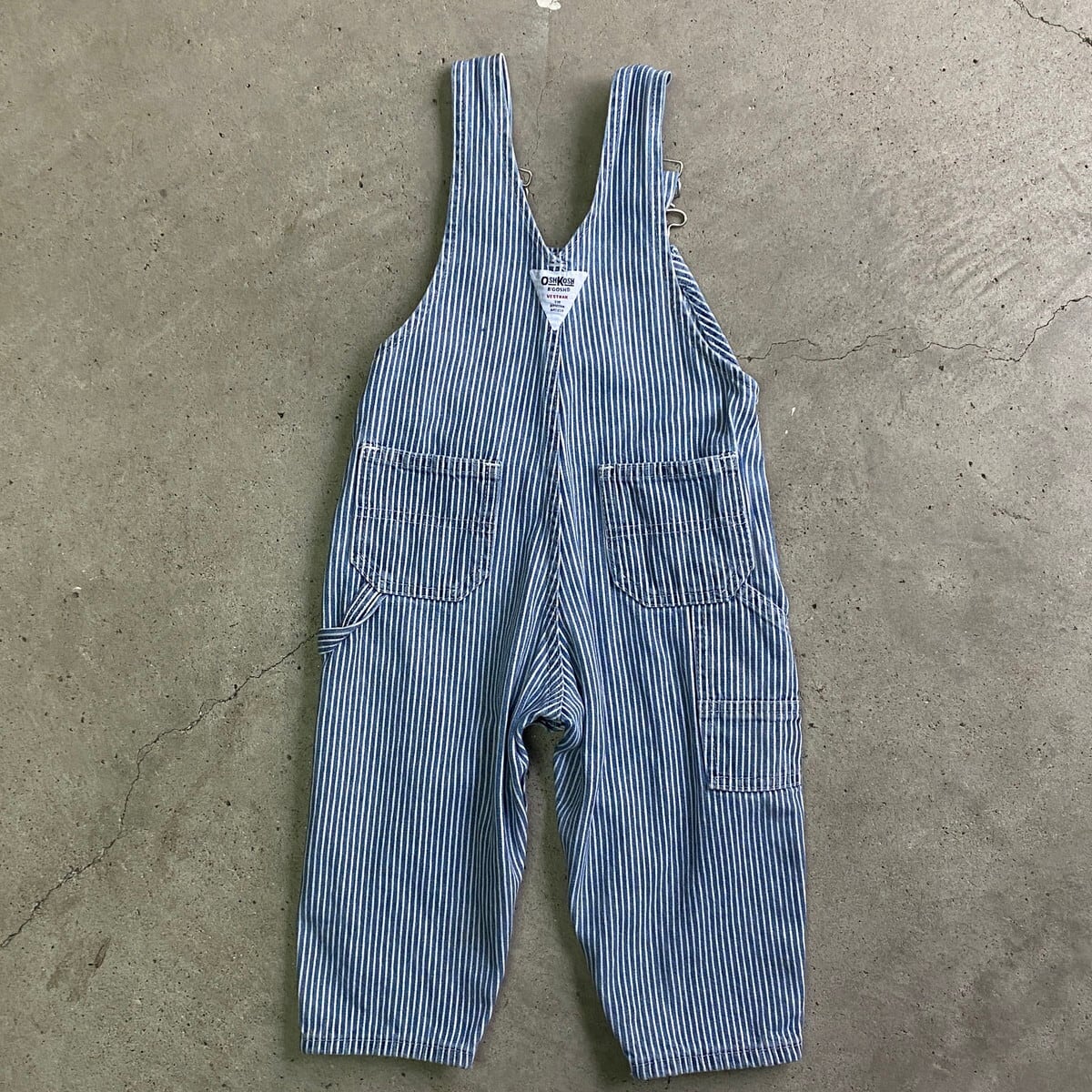 kids】オシュコシュ ヒッコリーストライプ オーバーオール キッズ2歳