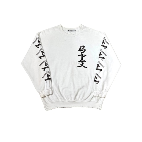 Sasquatchfablix. - Damage Sweat Tops (size-L) ¥13000+tax