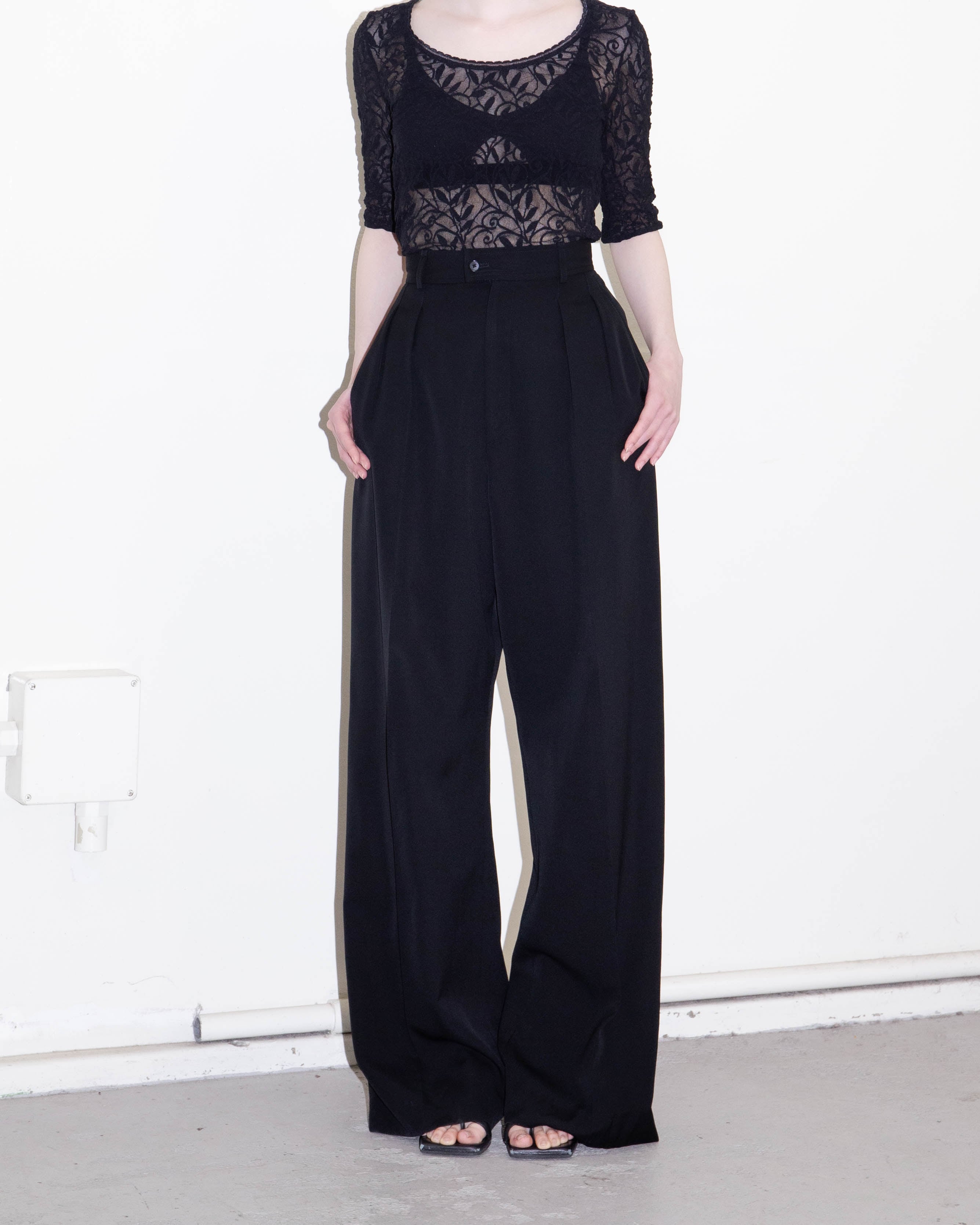 メンズ 90s Yves Saint Laurent wide slacks