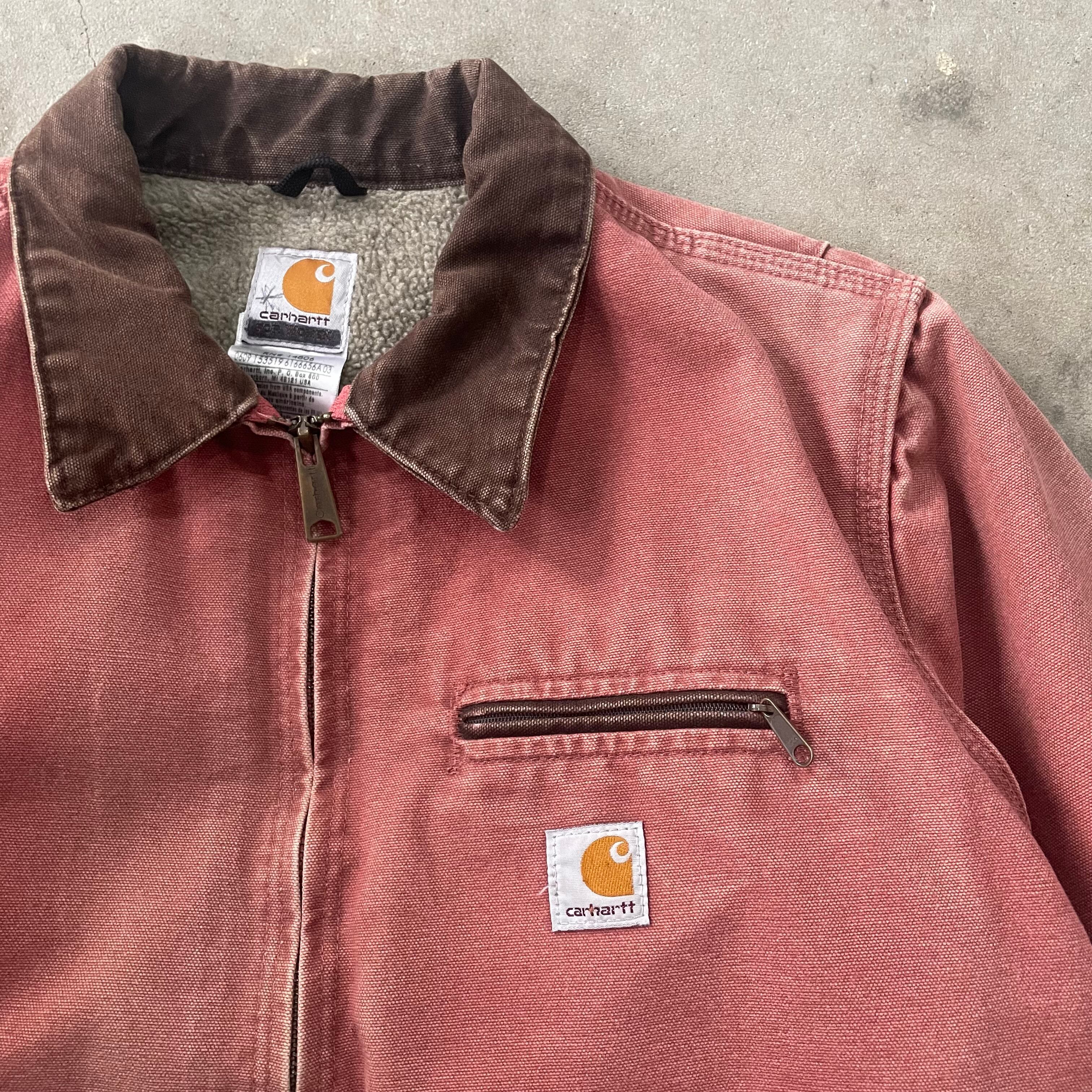 90s Carhartt カーハートデトロイトジャケット　ピンク 90~00s Carhartt Detroit Jacket Pink 90年代、2000年代カーハート