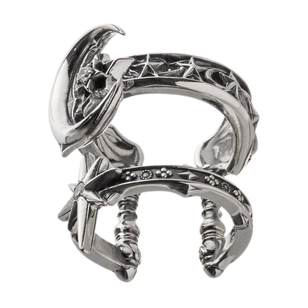 クレセントムーンイヤーカフ 片耳用 Crescent moon ear cuff AKE0116