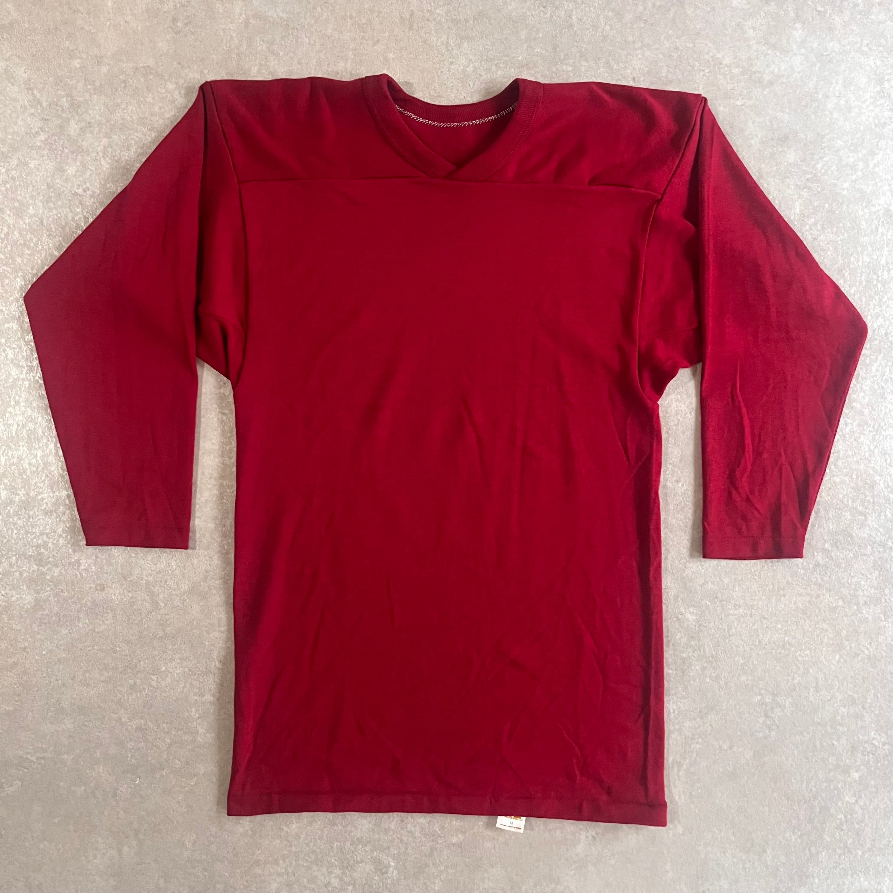 1970s RUSSELL Foot Ball L/S Tee M Made in USA H229