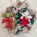 アメリカン デコメッシュ クリスマスリース④