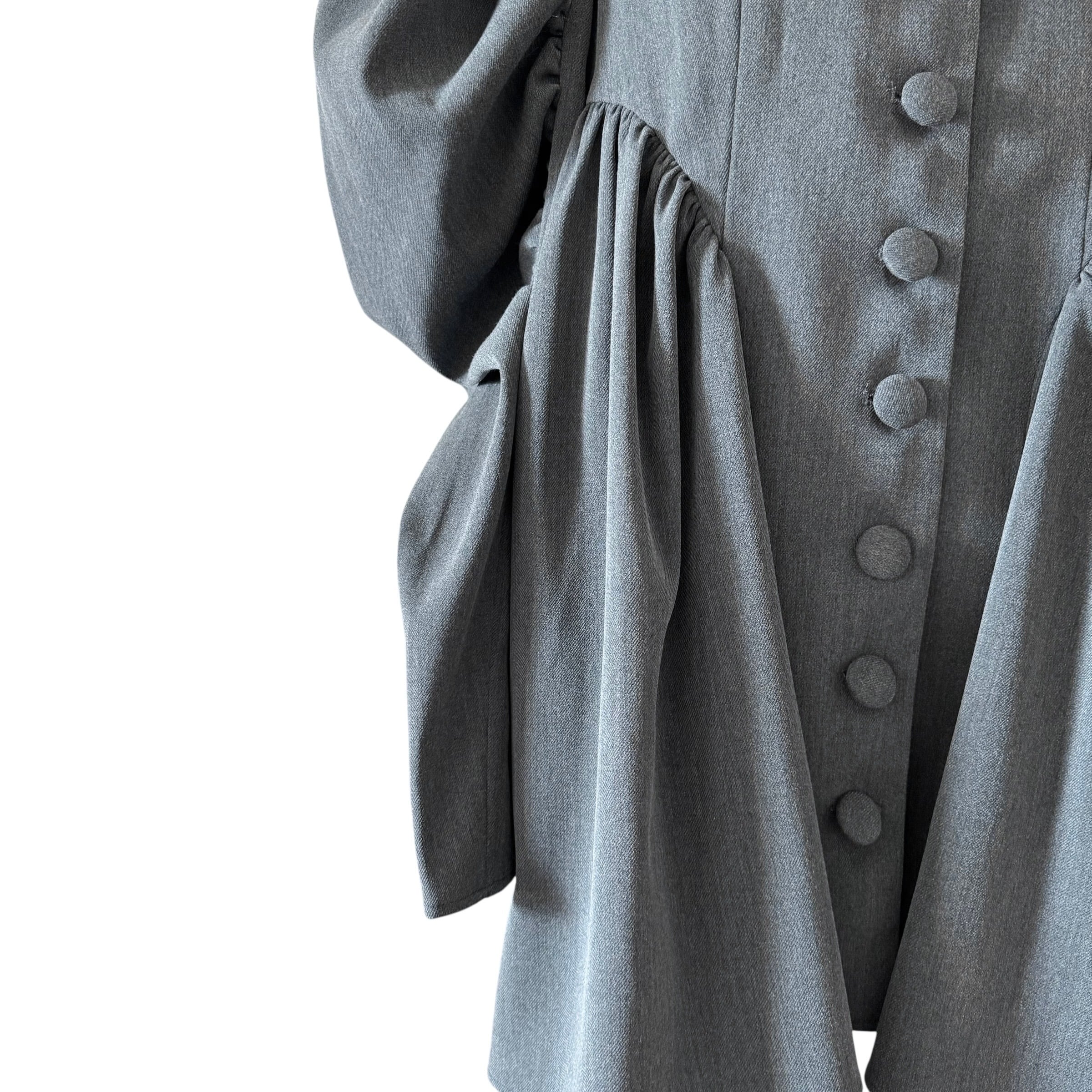 グランドカラーワンピース　GRAY