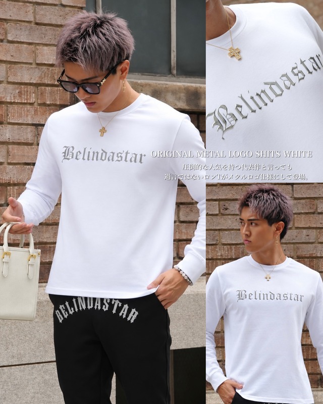 ORIGINAL METAL LOGO SHITS WHITE 【BS26022】