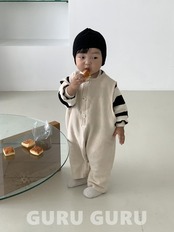 韓国子供服 / 26Autumn / 〖取寄〗guruguru / ザル ボディスーツ / ベビー服 *1号~3号*