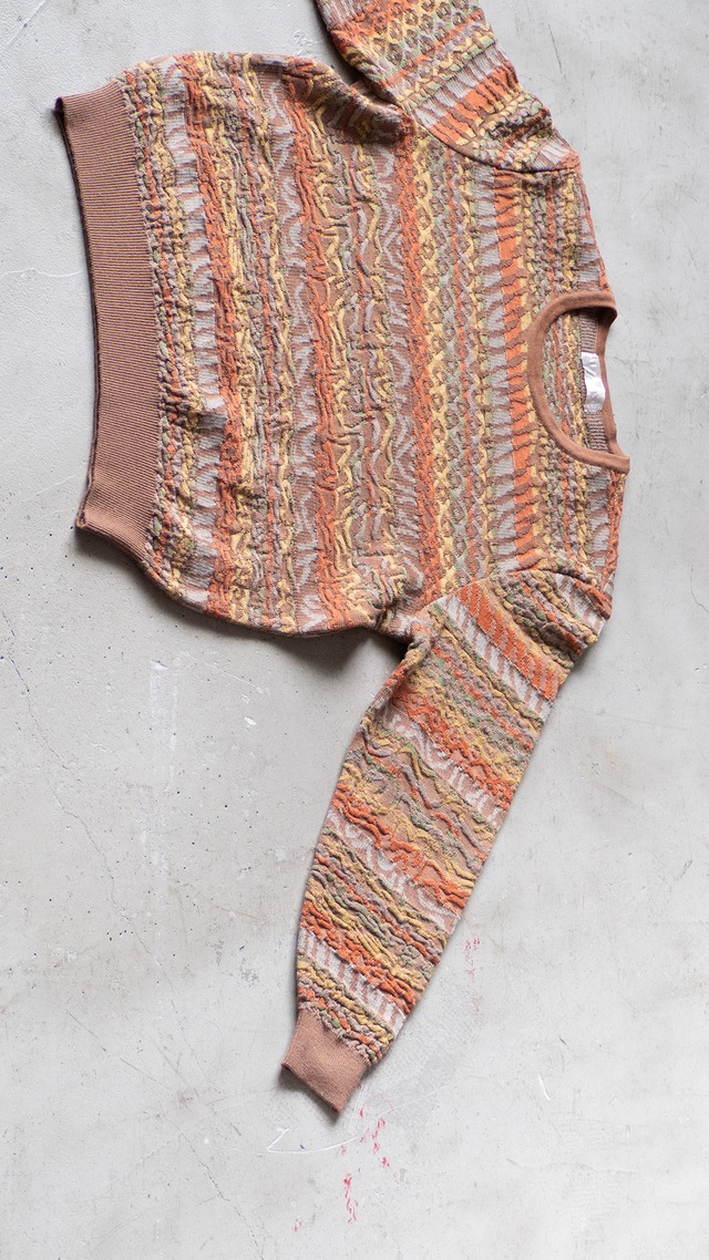 "るんびに" 1980s Wool jacquard knit