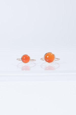 K10 Carnelian Grain Ring(L) 10金カーネリアングレインリング(大粒)