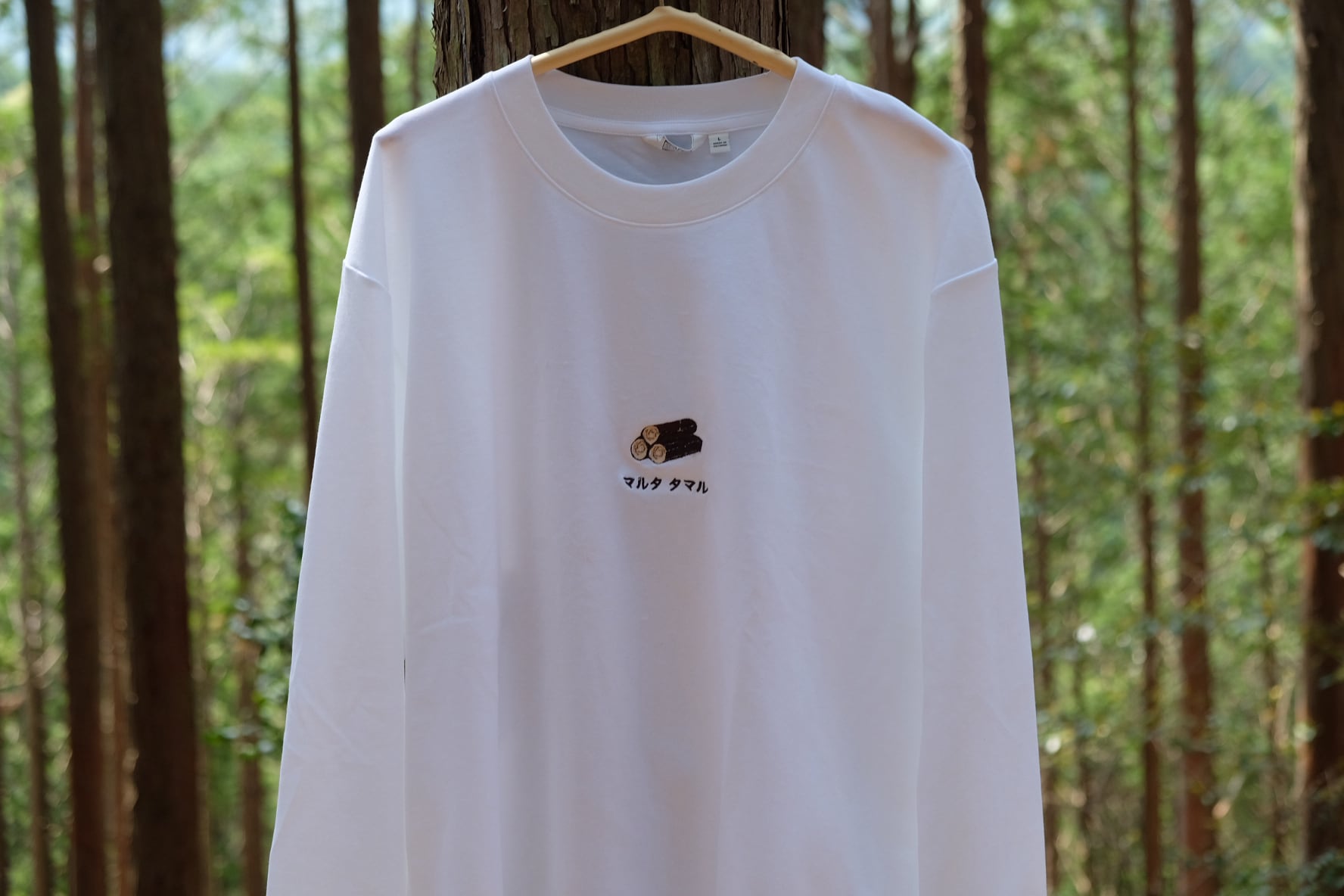 マルタタマル 刺繍ロンT(受注製作:注文後1週間での発送まで)