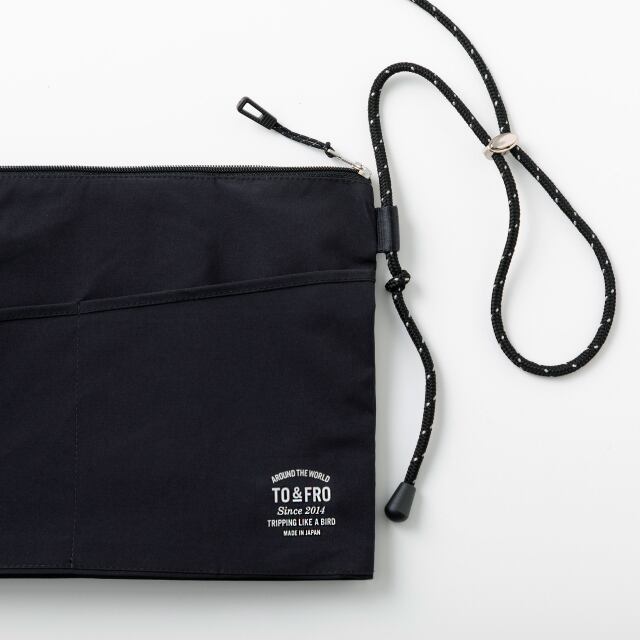 TO＆FRO】PACKABLE POUCH -SQUARE- (グレージュ) 590Co.