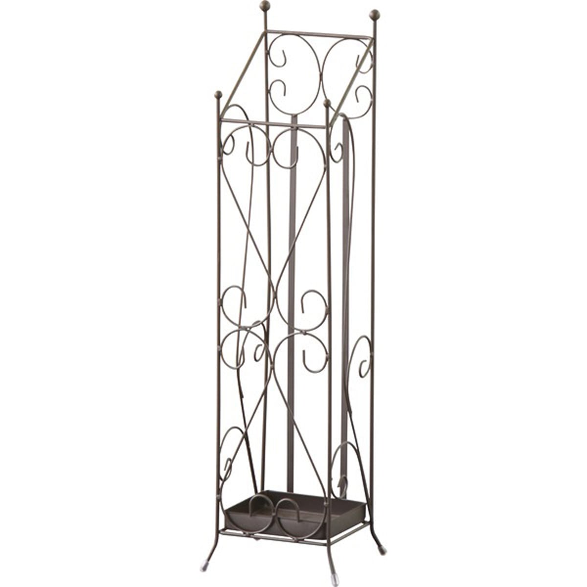 傘立て アンブレラスタンド かさ カサ 玄関 収納 フェミニン おしゃれ かわいい アンティーク調 クラシカル ブラウン アイボリー