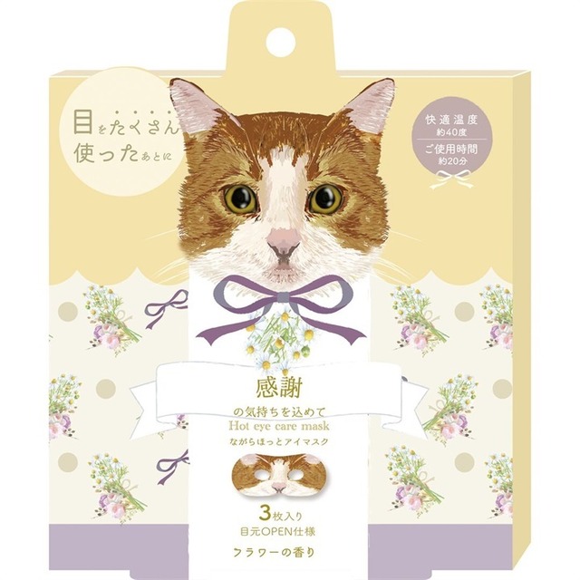 ながら温アイマスク 3枚セット 222ネコの日