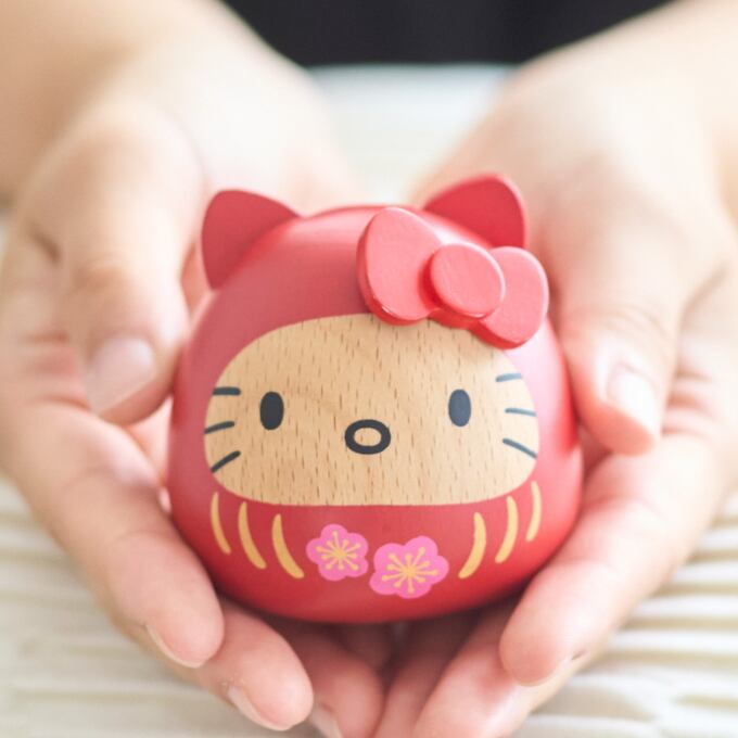 ニチガン キティ デスク 木製だるま 木製雑貨 雑貨 木製 ハローキティ