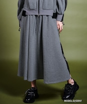 ダブルファスナーフレアスカート (BLACK) CQ-47034