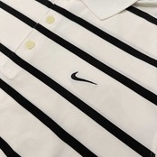 NIKE GOLF ナイキ ゴルフ ドライ ストレッチ 半袖 ポロシャツ サイズ M /メンズ/ホワイト×ブラック