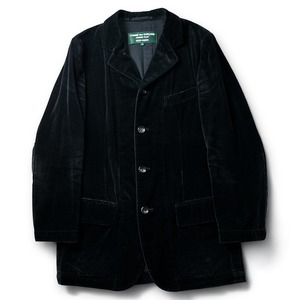 AD2005 "Comme des Garçons HOME PLUS EVER GREEN" velvet 4B tailored jacket "BLACK"