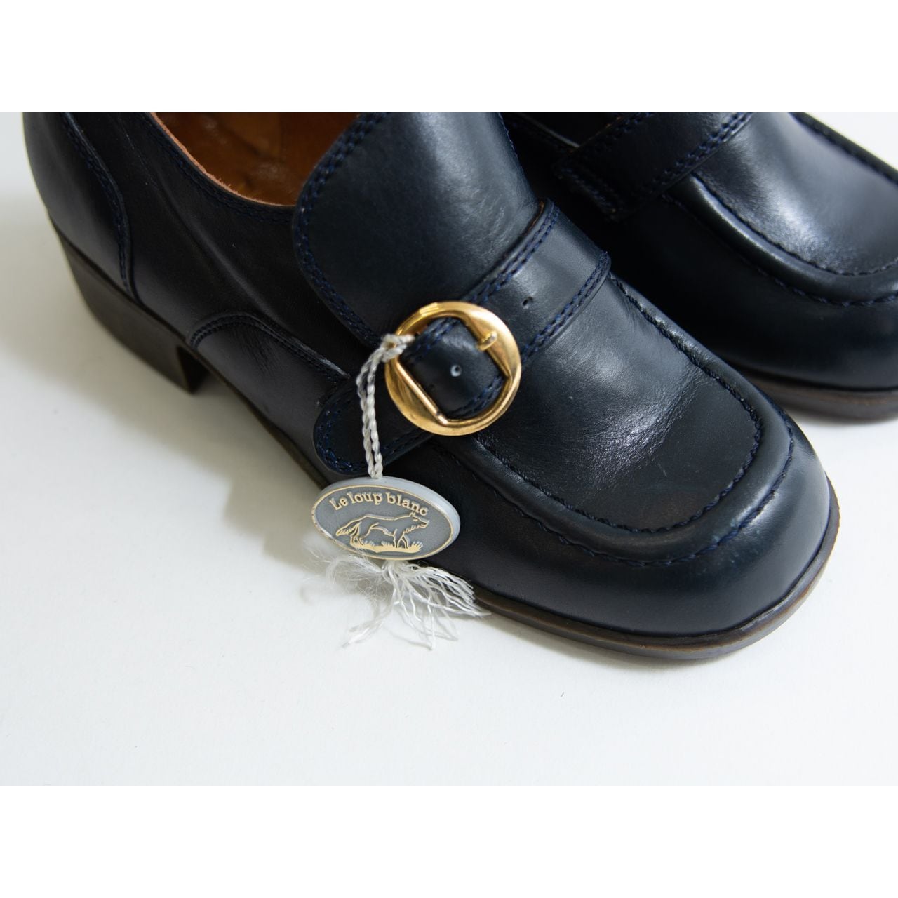 【Le loup blanc】Made in France leather Kids shoes 33（フランス製 キッズ レザーシューズ 21cm相当）12c