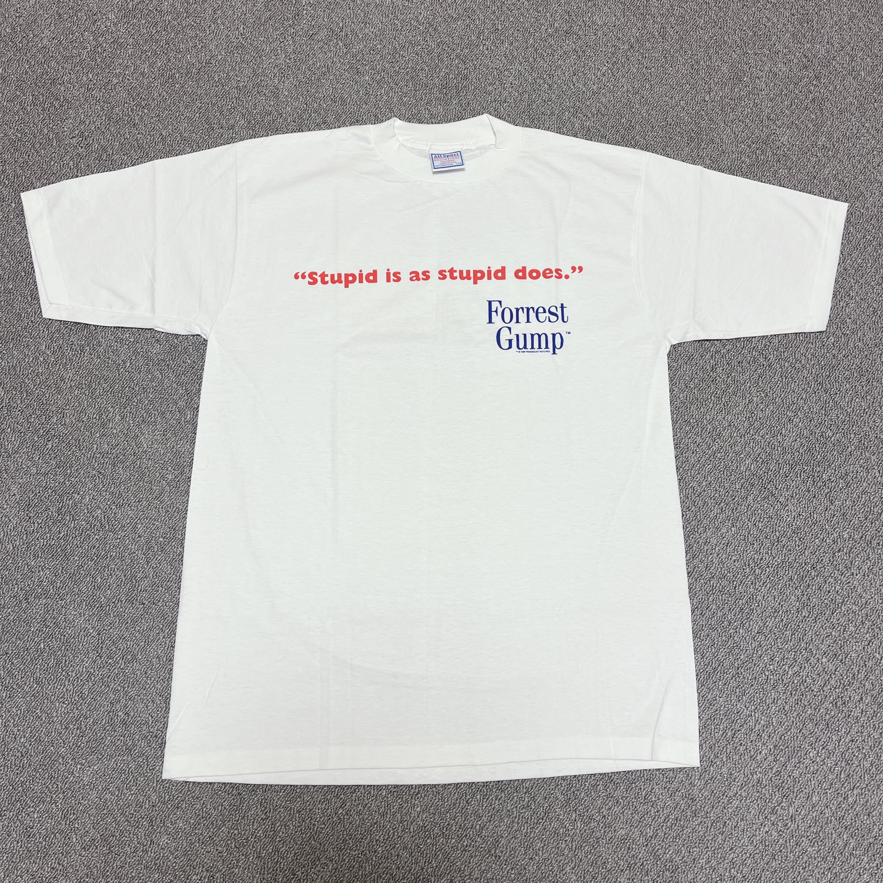 90s フォレストガンプ Tシャツ デッドストック | Black Turquoise vintage