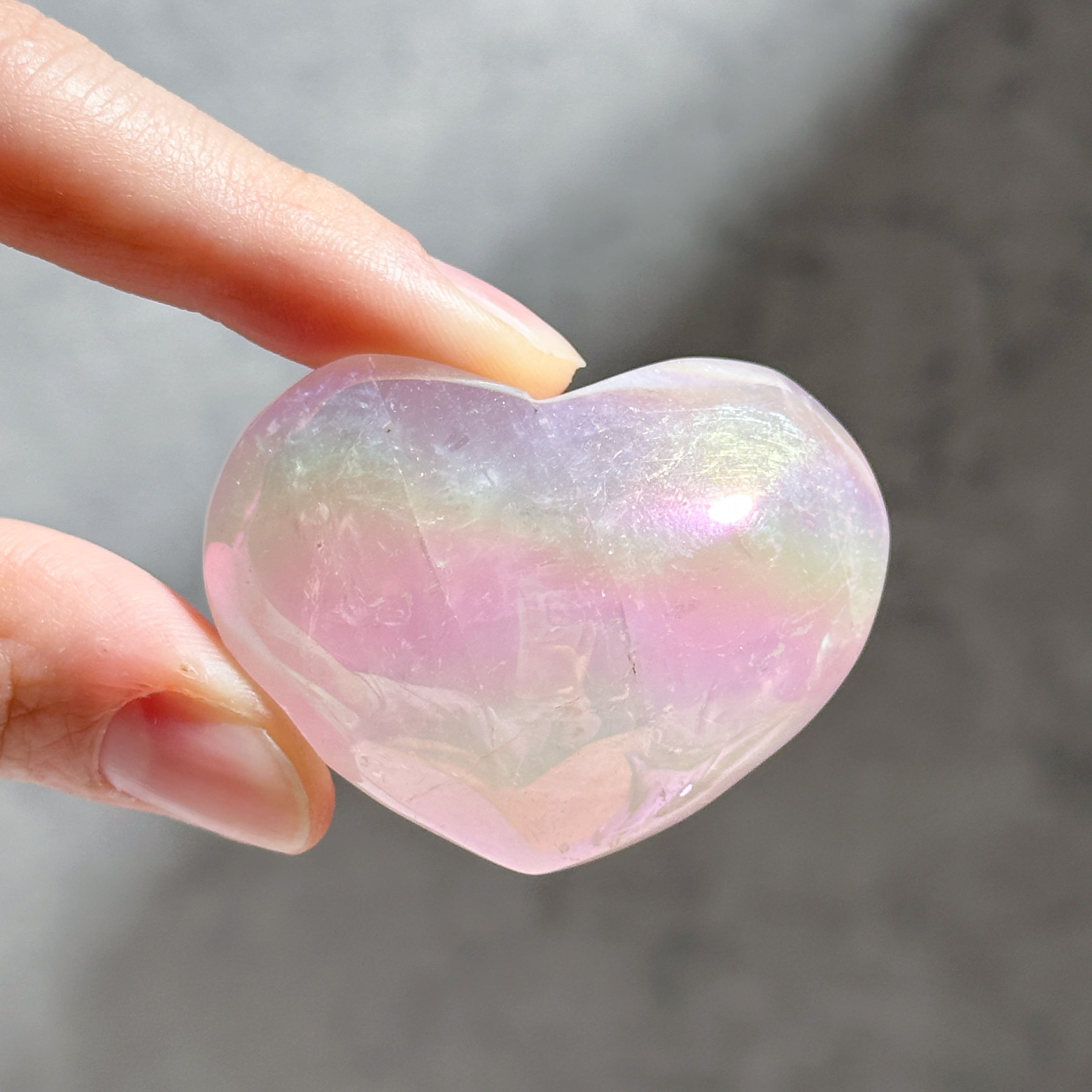 エンジェルオーラローズクォーツ ハート81♡ Angel Aura Rose Quartz ♡天然石・鉱石・パワーストーン