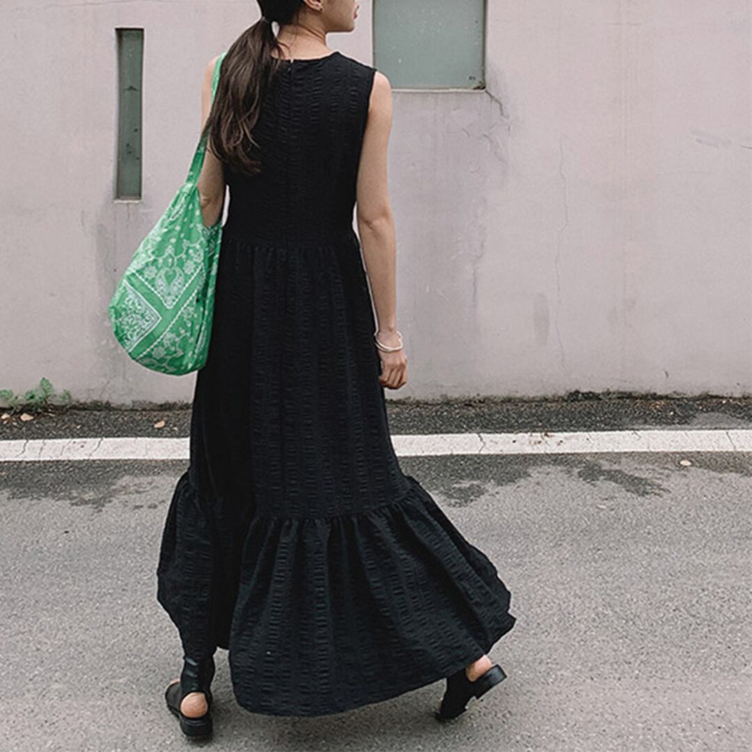 マーメイドノースリーブワンピース K0278