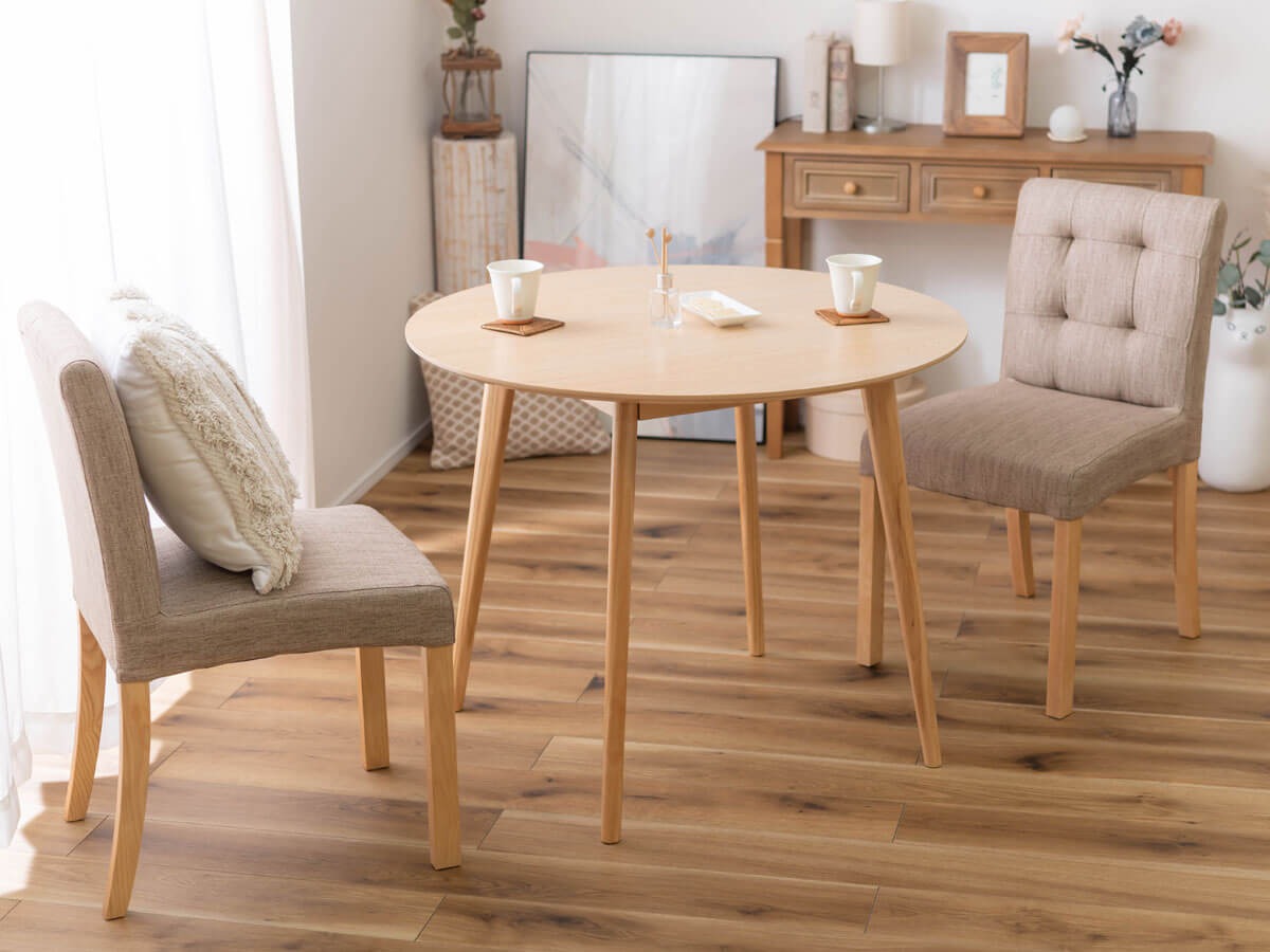 NEW ラウンドテーブル 90φ ナチュラル 新品 送料無料 NEW ラウンド  