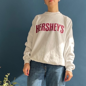 【送料無料】"HERSHEYS"white sweat MADE IN USA