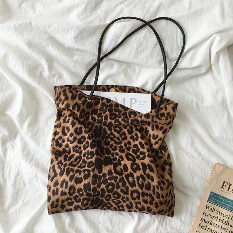 レオパード柄 トート バッグ B 6 E C Closet