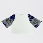 カットソー Blanc×Bleu