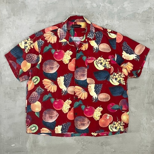 80s~CHAPS RALPH LAUREN S/S Fruit Pattern Shirt