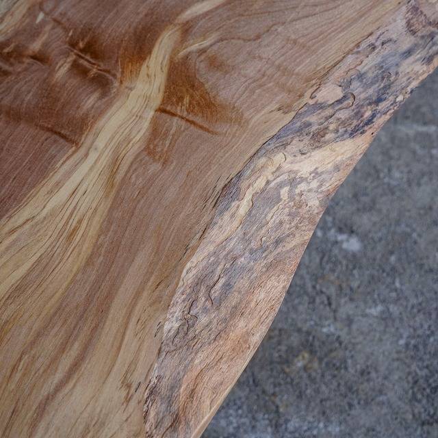 ミズメの一枚板 文机