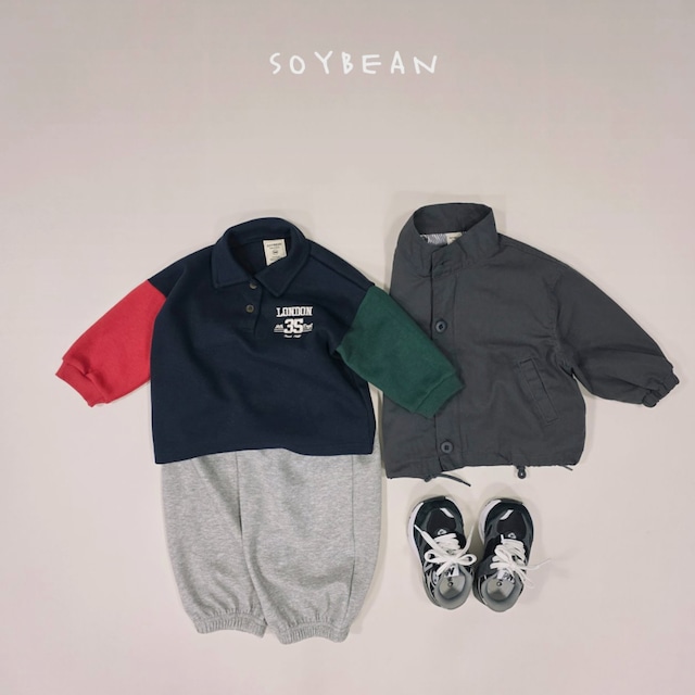 《送料無料》予約:モダン配色カラーT【soybean】