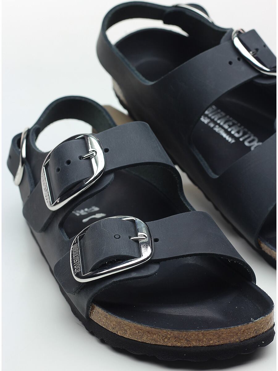 BIRKENSTOCK レディース サンダル レザー・ラバー 黒