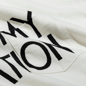 TACOMA FUJI RECORDS / DOG IS MY SALVATION Pocket Tee designed by Yachiyo Katsuyama