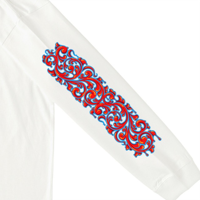 DoroDoro Long sleeve T-shirt（ドロドロ ロング スリーブ ティーシャツ)【White】