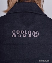 【直営限定ITEM】COOLA エンブロイダリージップニットブルゾン (BLACK) CQ-47129H