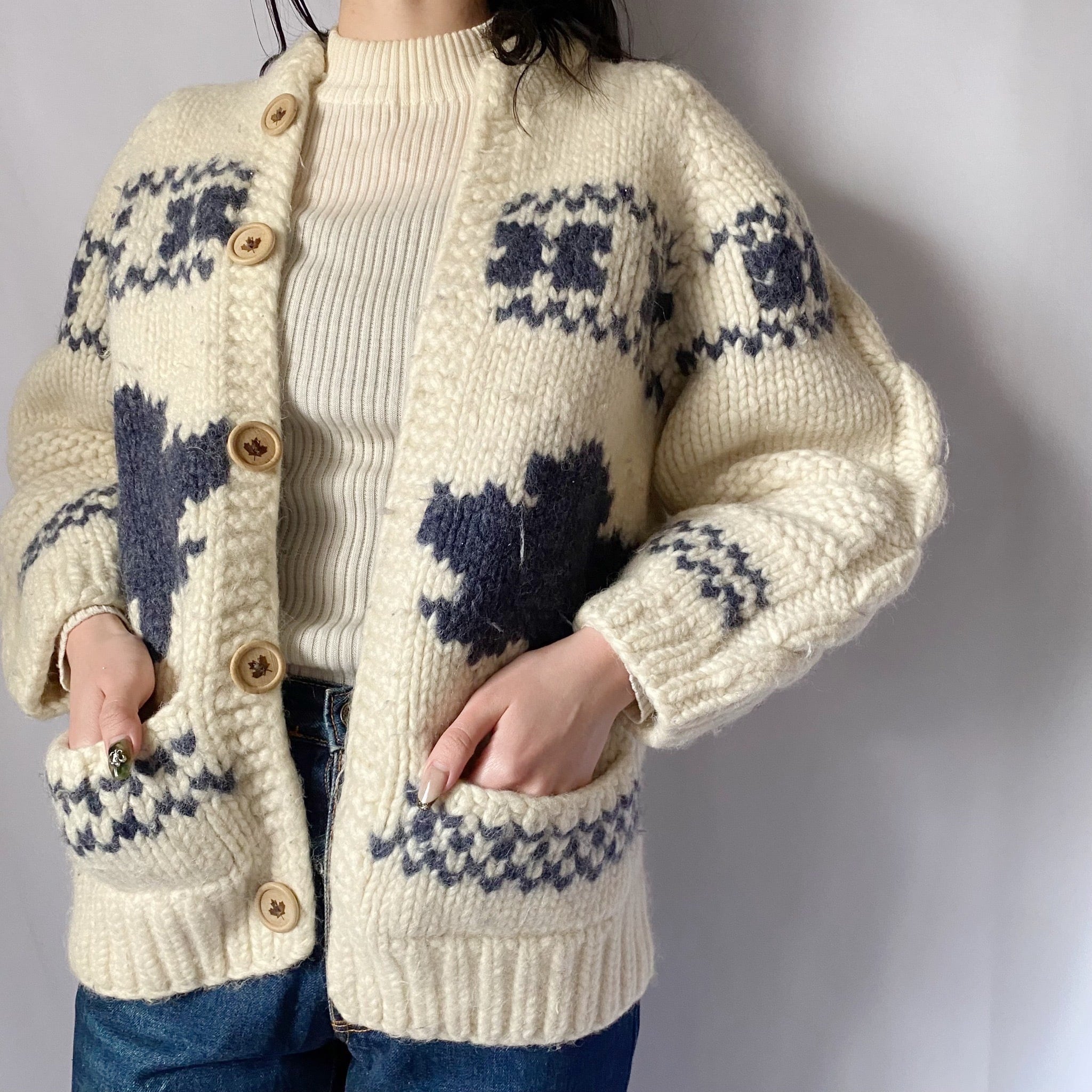 Kanata カウチンニットカーディガン | Boutique888 